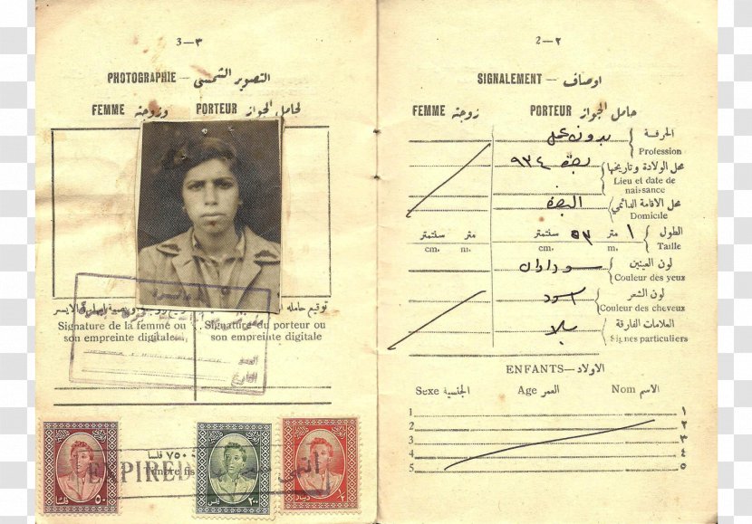Operation Ezra And Nehemiah Passport Jewish People Iraqi Jews Laissez-passer - Identity Transparent PNG