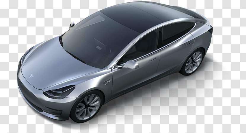 Tesla Model 3 S Car Motors - Electric Transparent PNG