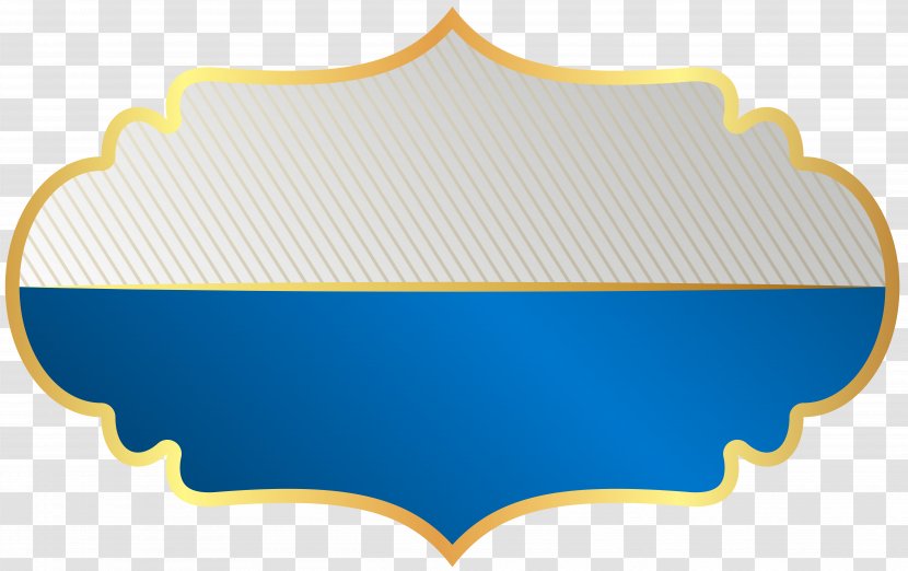 Label Clip Art - Blue Transparent PNG
