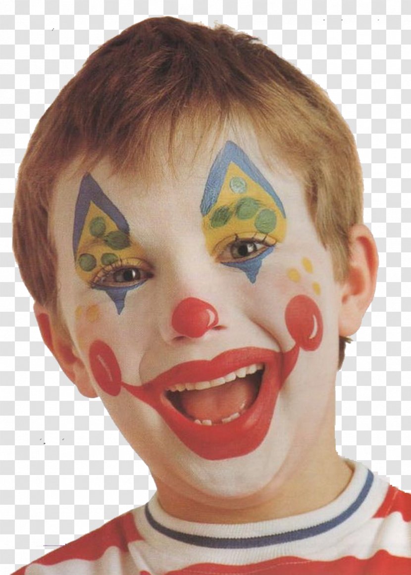 Clown Make-up Circus Face Painting - Art Transparent PNG