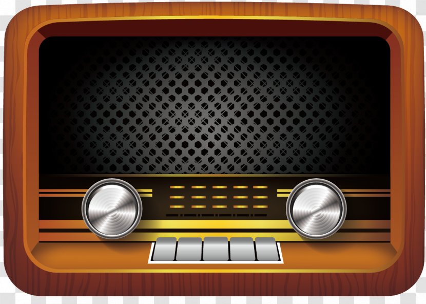Golden Age Of Radio Internet Antique - Silhouette - Vector Painted Transparent PNG