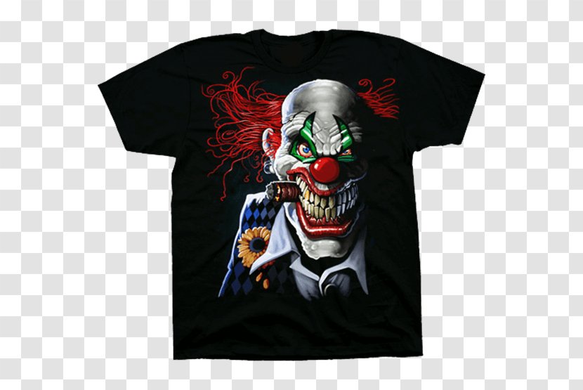 Joker Evil Clown T-shirt Transparent PNG