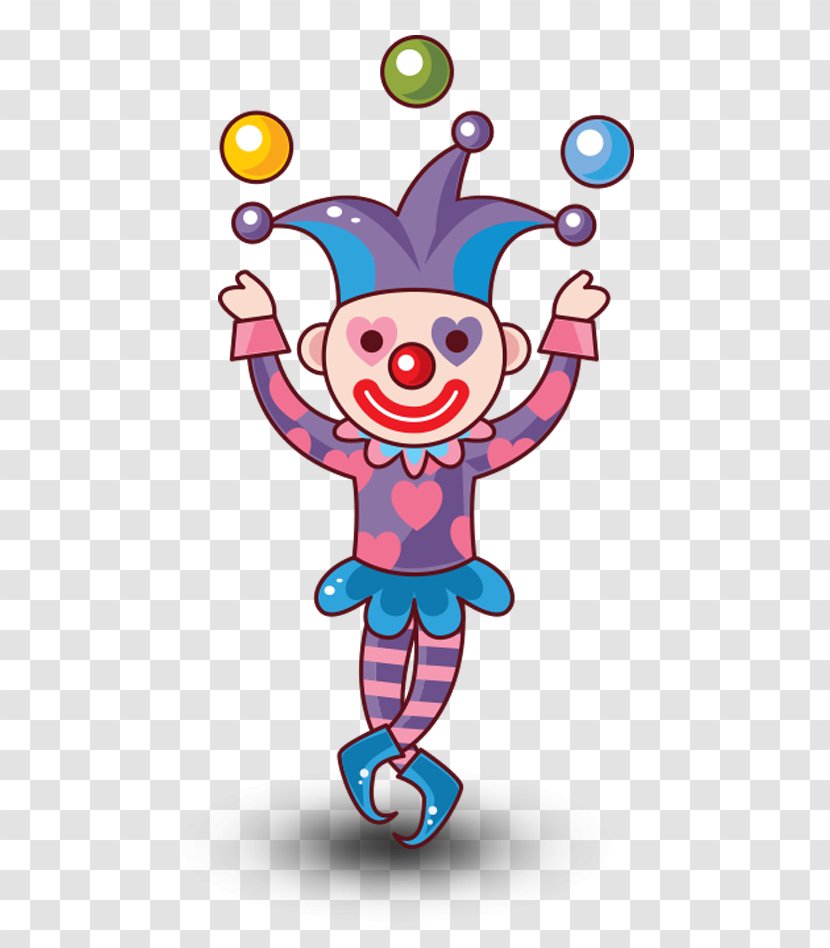 Clown Circus Cartoon Drawing - Silhouette - Throw The Ball Transparent PNG
