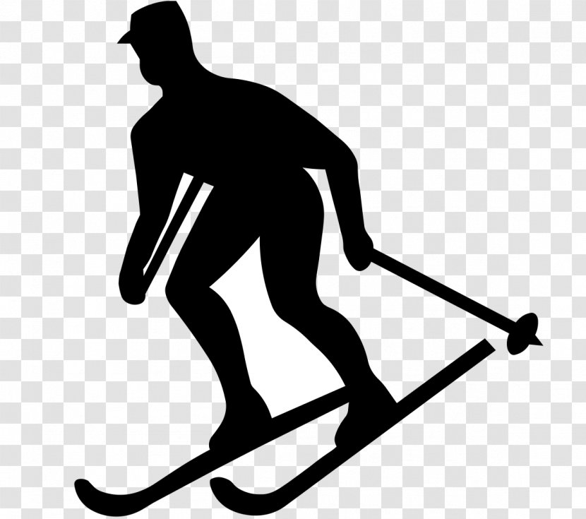 Freeskiing Silhouette Clip Art - Winter Sport - Skiing Transparent PNG