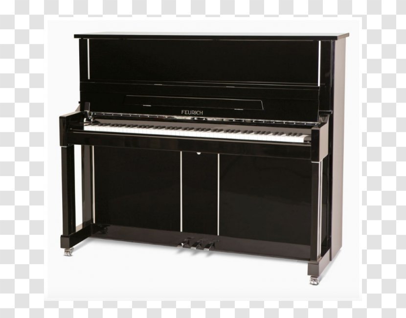 Feurich Upright Piano Grand - Silhouette Transparent PNG