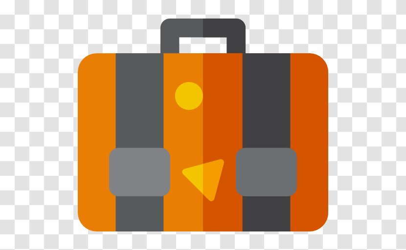 Suitcase Travel Icon - Baggage - A Yellow Transparent PNG