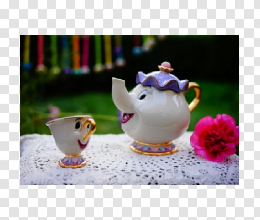 Beauty And The Beast Mrs. Potts Teapot Chip - Ducks Geese Swans Transparent PNG