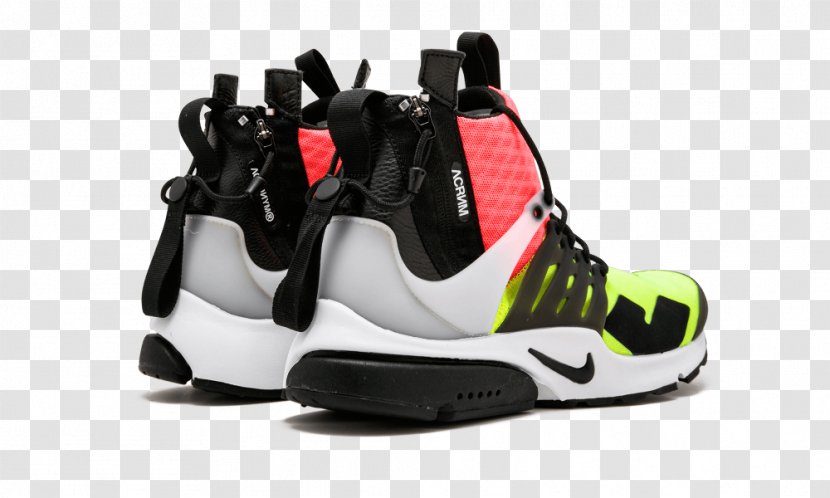 Nike Air Presto Mid Acronym Shoes 844672 Volt 100 - Tennis Shoe - Names All Jordan 12 Transparent PNG