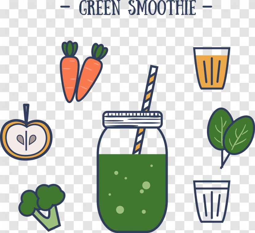 Smoothie Strawberry Juice Milkshake Health Shake - Grass - Vegetables And Fruit Transparent PNG