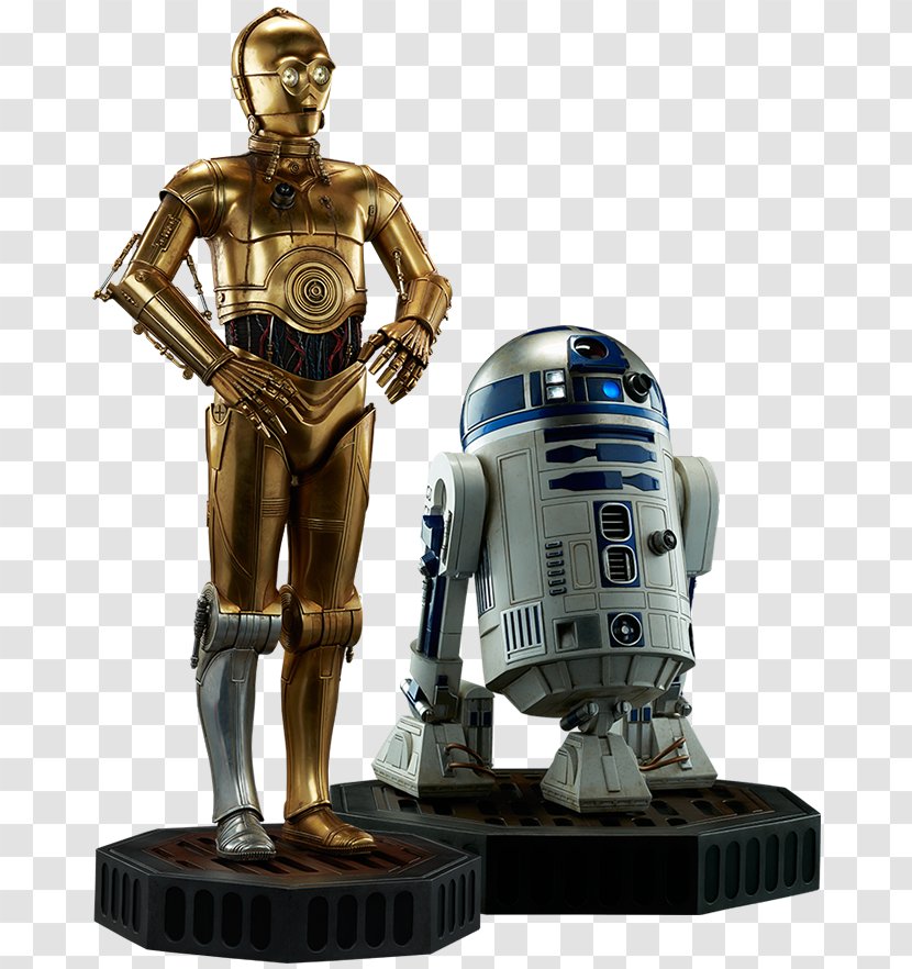 C-3PO R2-D2 Star Wars Sideshow Collectibles Model Figure - Action - R2d2 Transparent PNG