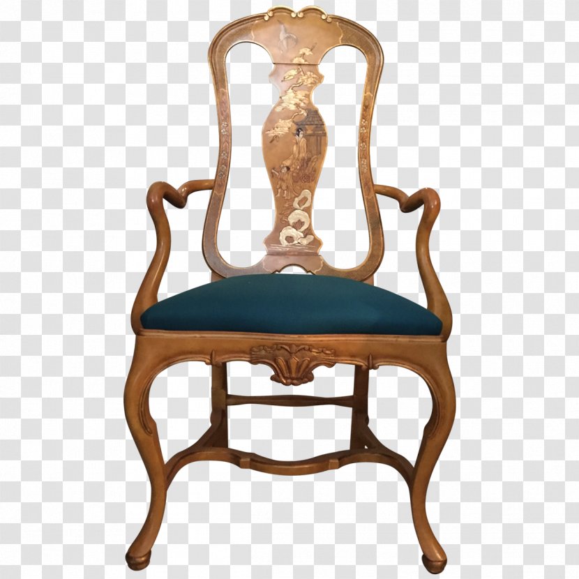 Table Chair Furniture Living Room Upholstery - Queen Anne Style - Chinoiserie Transparent PNG