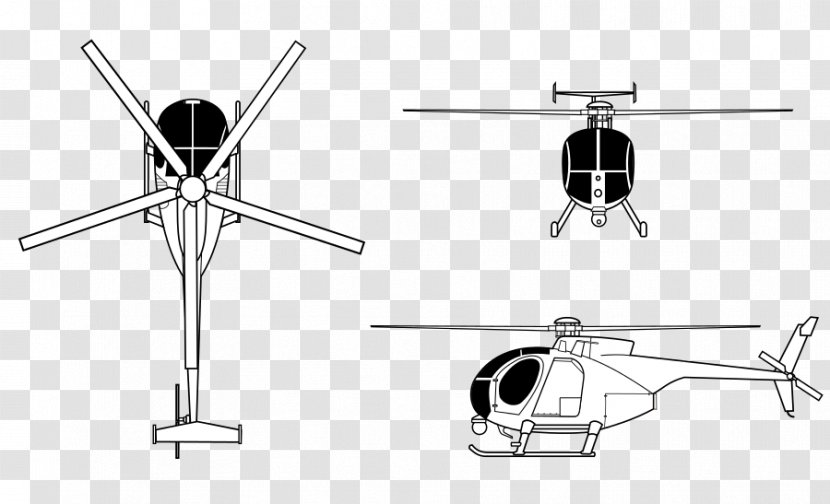 MD Helicopters MH-6 Little Bird Boeing AH-6 Hughes OH-6 Cayuse McDonnell Douglas 500 Defender - Mcdonnell - Helicopter Transparent PNG