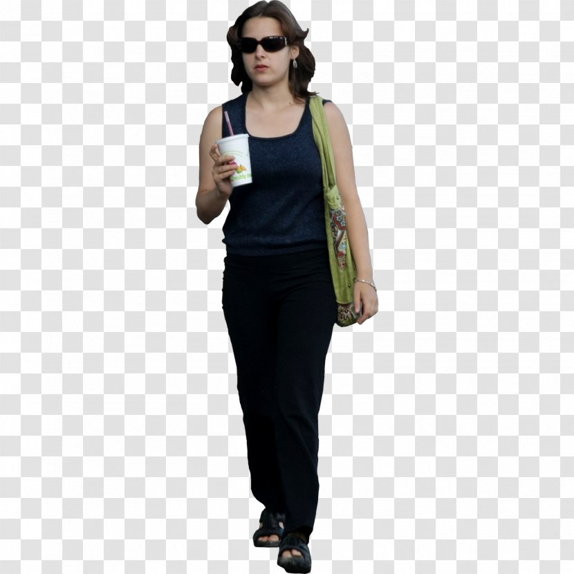 T-shirt Woman Walking - Sweater - Women Transparent PNG