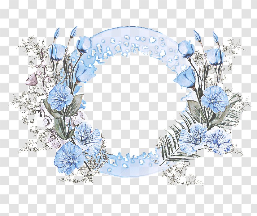 Blue Clip Art Plant Flower Hydrangea - Tableware Transparent PNG