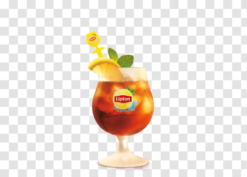 Cocktail Garnish Iced Tea Orange Drink Non-alcoholic Lipton - Cartoon Transparent PNG