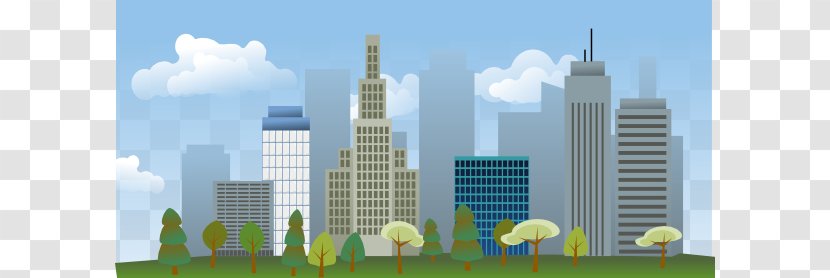 City Skyline Clip Art - Real Estate - Landscape Cliparts Transparent PNG