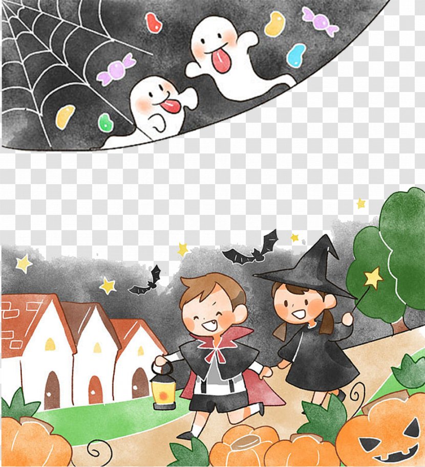 Halloween Poster Illustration - Dots Per Inch Transparent PNG