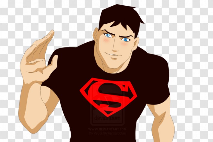 Superboy Young Justice T-shirt Robin Wally West - Heart Transparent PNG