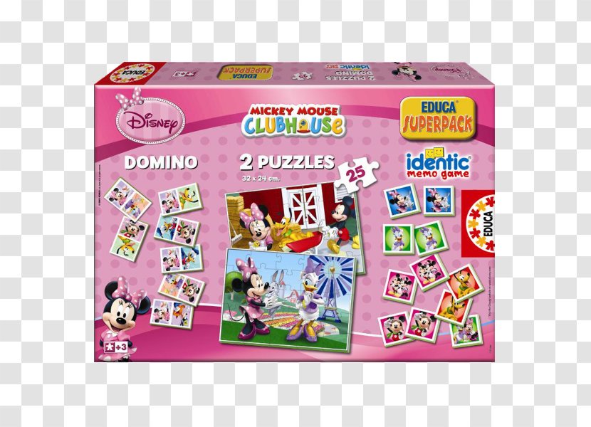 Minnie Mouse Jigsaw Puzzles Educa Borràs Game Mickey - Toy Transparent PNG