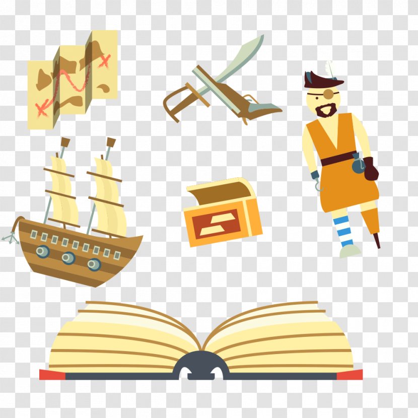 Text History Illustration - Pirate Notes Transparent PNG