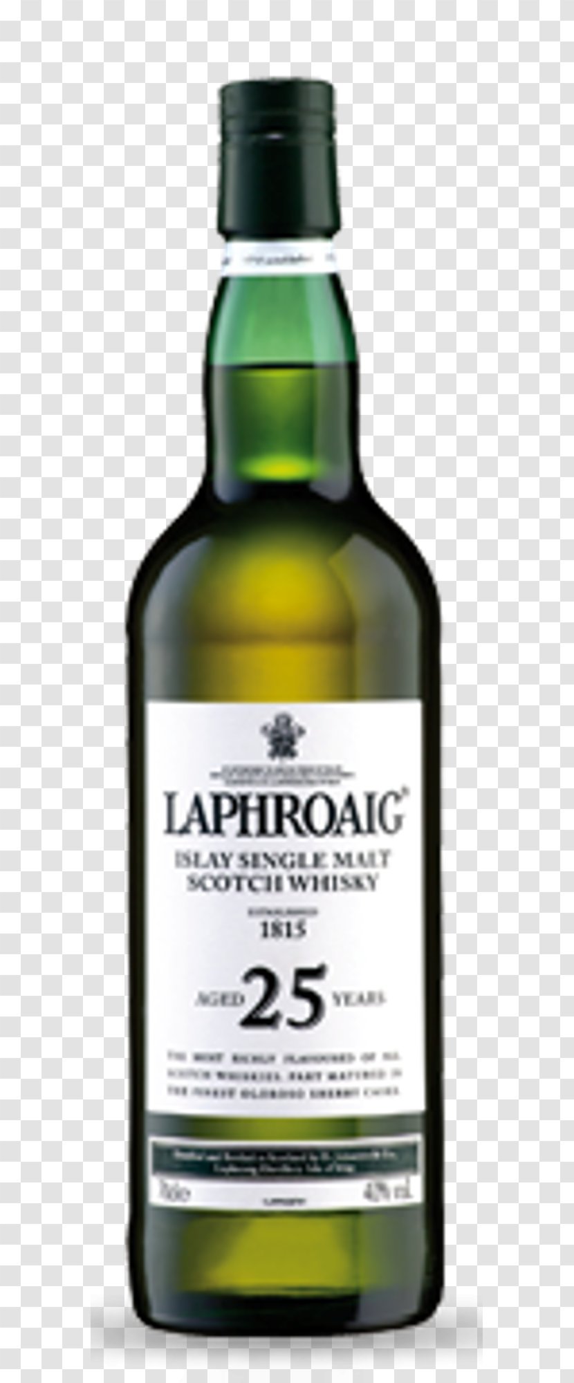Liqueur Laphroaig Whiskey Islay Whisky Glass Bottle Transparent PNG