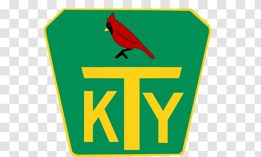 Kentucky Turnpike Bluegrass Region Louisville Road - Yellow Transparent PNG