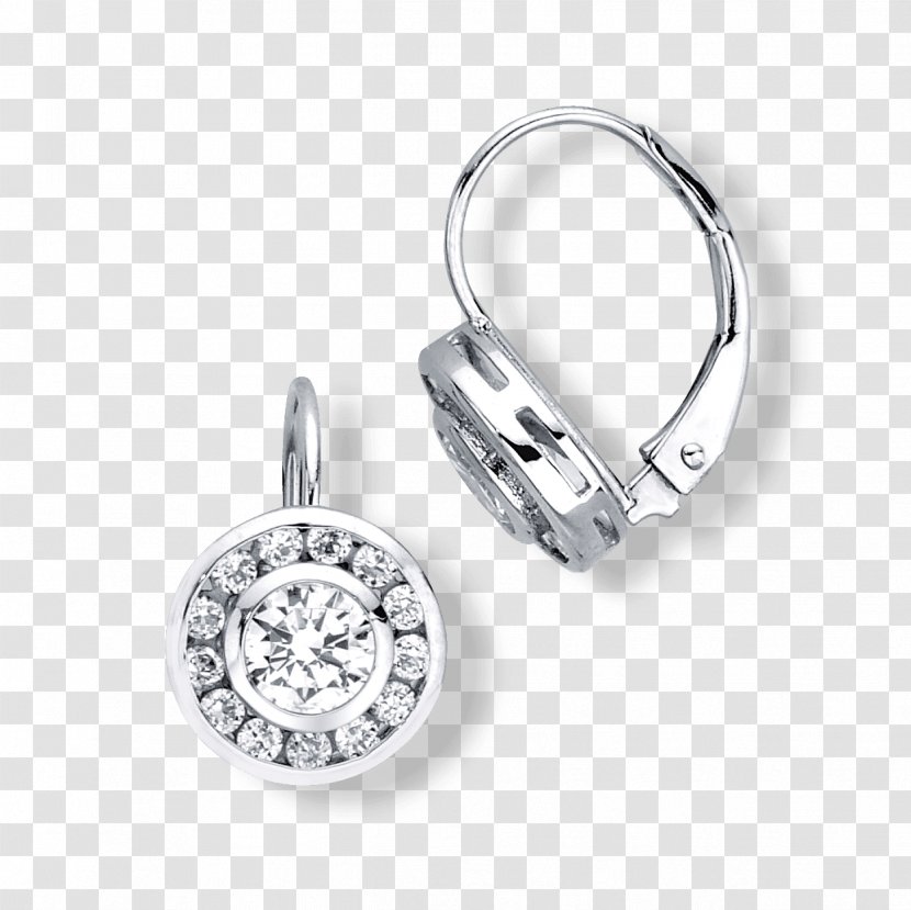 Earring Cubic Zirconia Carat Brilliant - Jewellery - Wedding Earrings Transparent PNG