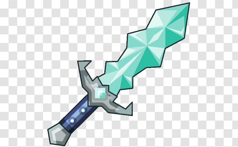 Minecraft Sword Roblox Mod Weapon - Diamon Transparent PNG