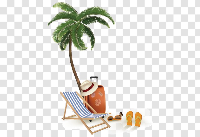 Tropical Islands Resort Beach Seaside Illustration - Element Vector Transparent PNG