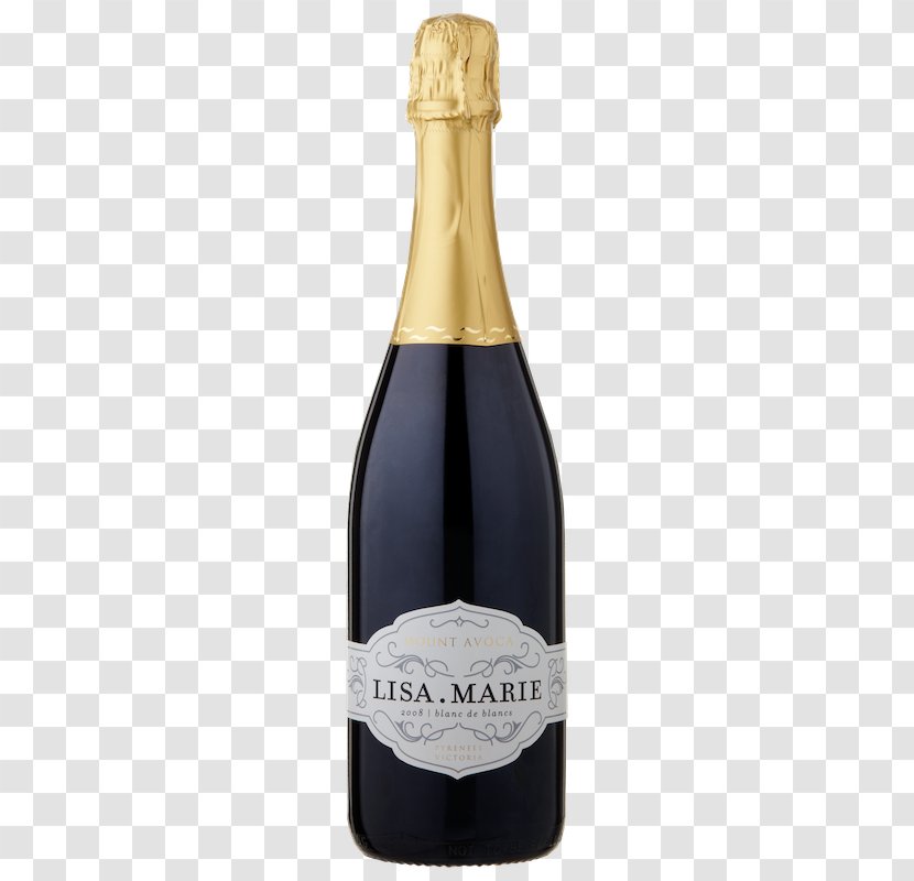 Champagne Sparkling Wine Mount Avoca Vineyard Traditional Method - Silhouette - Marie Transparent PNG