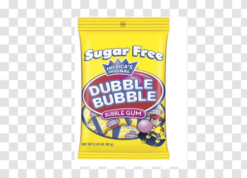 Chewing Gum Cotton Candy Bubble Lollipop Dubble - Dentyne Transparent PNG