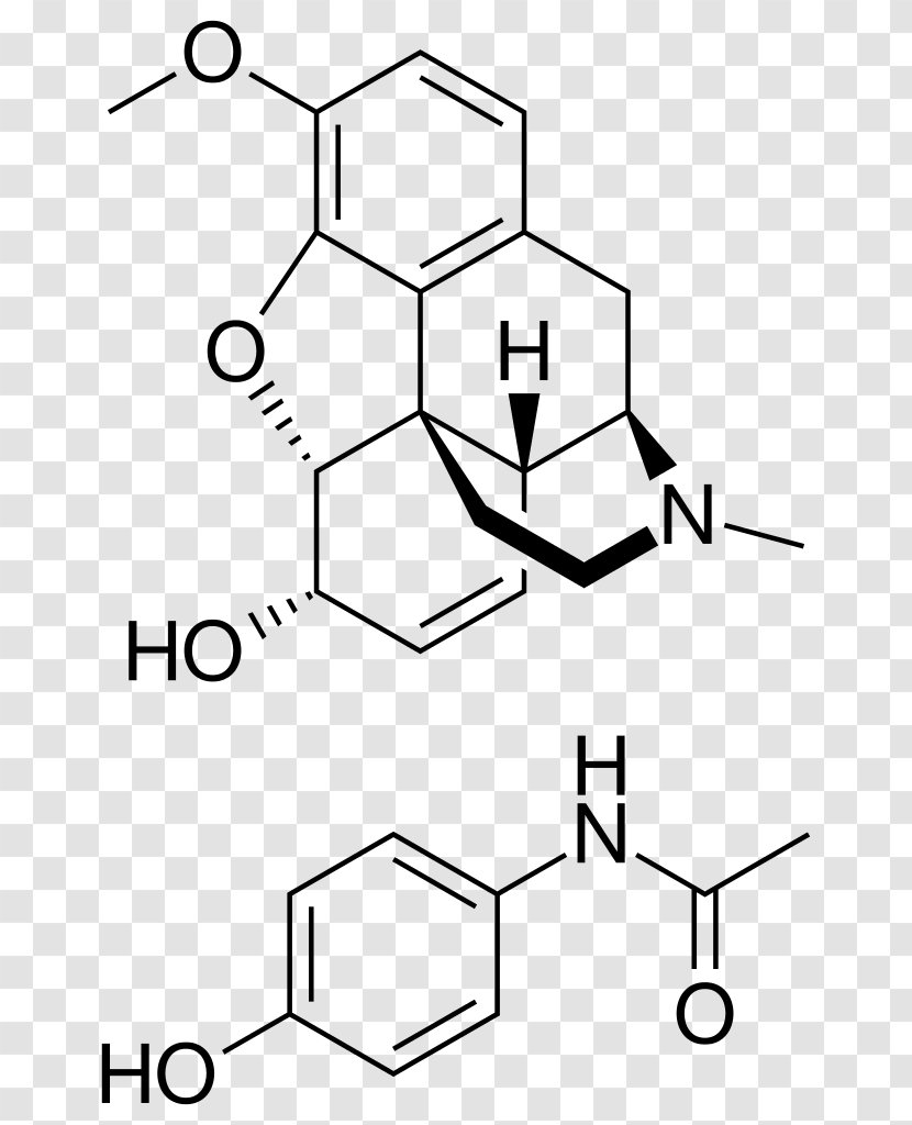 Morphine Opioid Codeine Molecule Drug - Analgesic - Panadol Transparent PNG