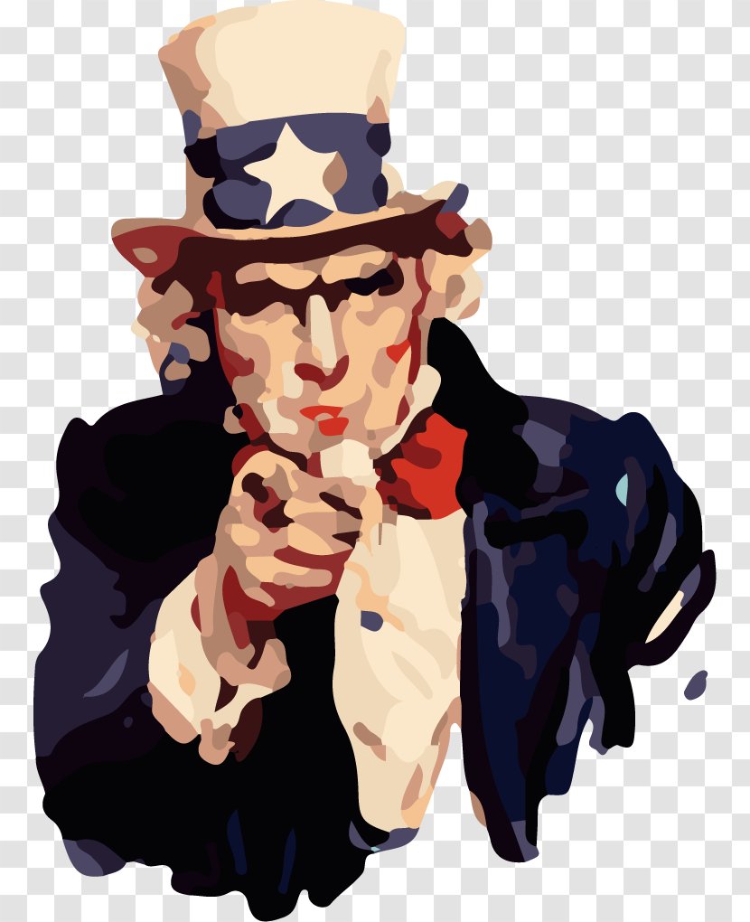 James Montgomery Flagg Uncle Sam I Want You Clip Art - Wikimedia Foundation Transparent PNG