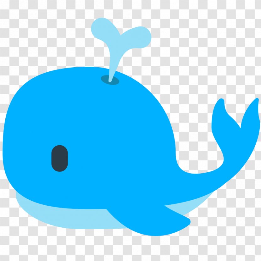 Emoji Blue Whale Clip Art - Azure Transparent PNG