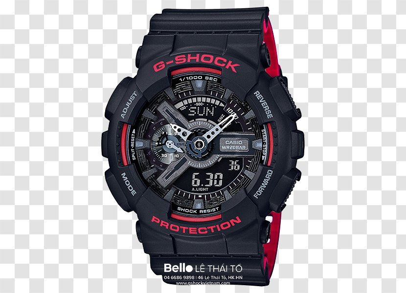G-Shock GA100 Watch Casio Red - Hardware Transparent PNG