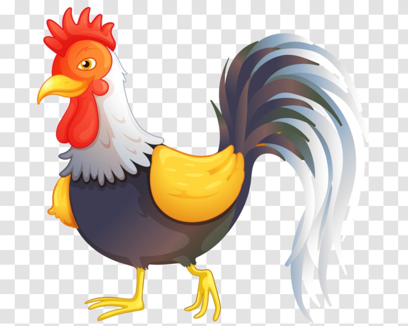 Rooster Paper Chicken Child Ded Moroz - Fowl - New Year Transparent PNG