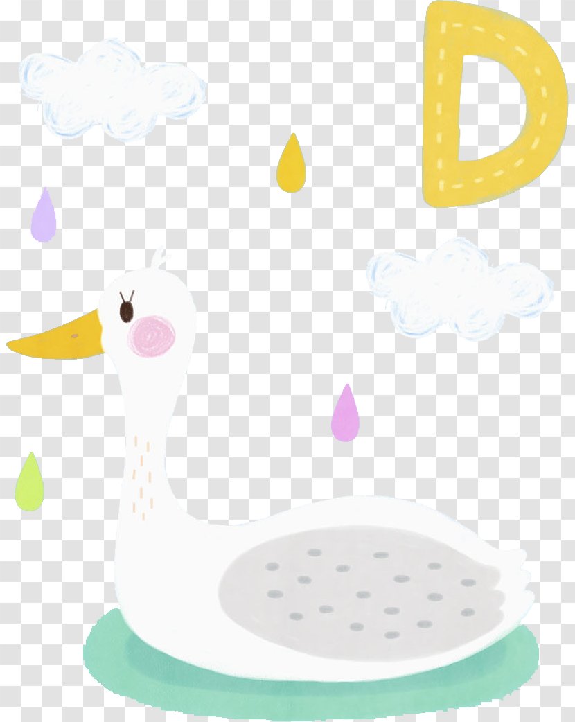 Polka Dot Material Yellow - Area - Hand Painted Swan Transparent PNG