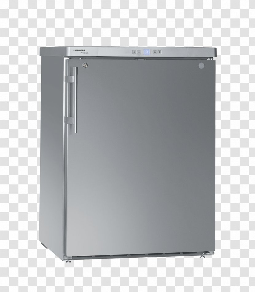 Liebherr FKUv 1660 Compact Solid 1 Door Fridge Refrigerator 1610 Under Counter Stainless Steel Transparent PNG