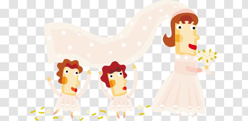 Cartoon Bride Marriage Illustration - Tree - Vector Fairy Cupid Transparent PNG