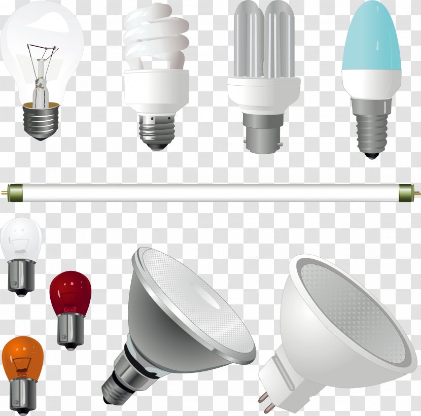 Incandescent Light Bulb Fluorescent Lamp - Fixture - Various Lamps Collection Transparent PNG