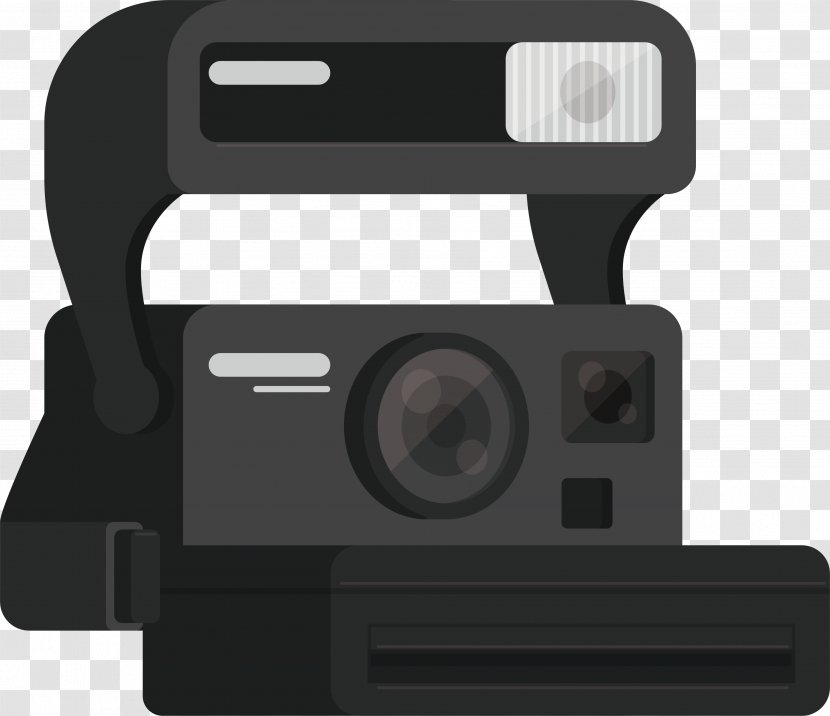 Instant Camera Polaroid Corporation - Black Cameras Transparent PNG