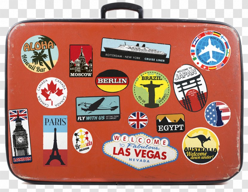 Sticker Suitcase Decal Baggage Luggage Labels Transparent PNG