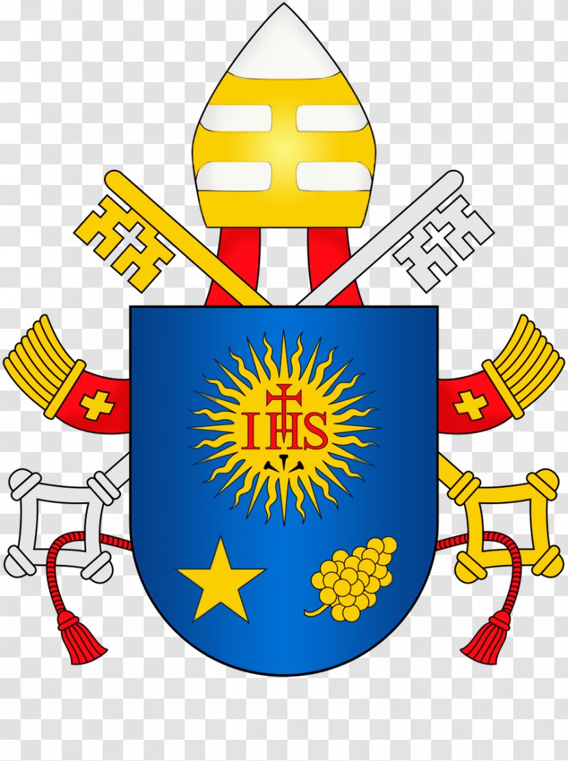 Vatican City Coat Of Arms Pope Francis Christogram Society Jesus - Mitre - Ihs Transparent PNG