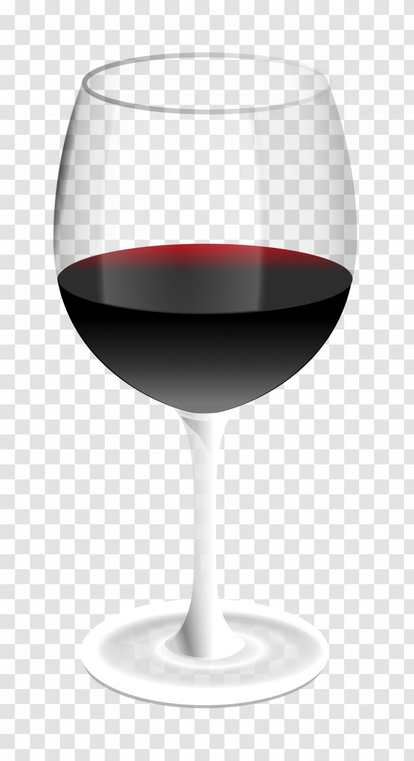 Red Wine Champagne Glass Clip Art - Tableware Transparent PNG