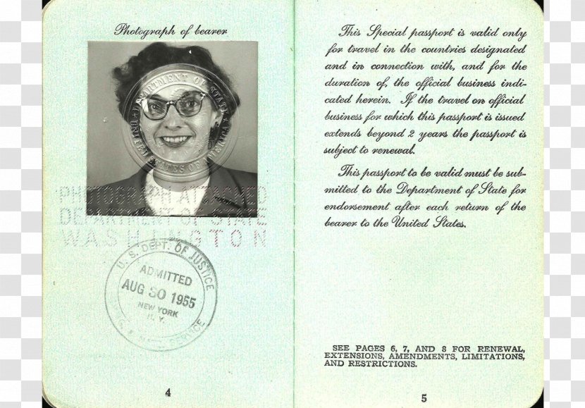 United States Passport Second World War German - Kennedy Family - Passports Transparent PNG