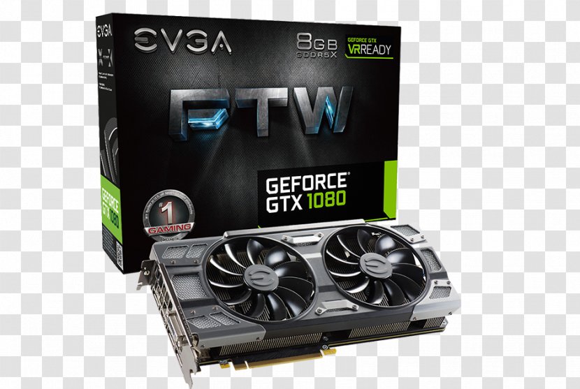 Graphics Cards & Video Adapters EVGA Corporation NVIDIA GeForce GTX 1080 - Scalable Link Interface - Killer PRICE Transparent PNG