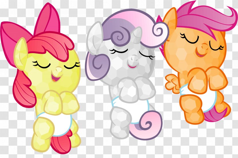 Scootaloo Sweetie Belle Pony Apple Bloom Diaper - Cartoon - Sweety Diapers Transparent PNG