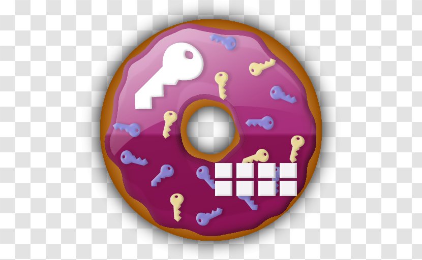 Icon Design Download - Magenta - Purple Donut Transparent PNG