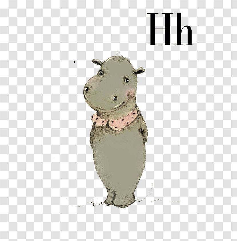 Room Art Alphabet Nursery Illustration - Painting - Cartoon Hippo Transparent PNG