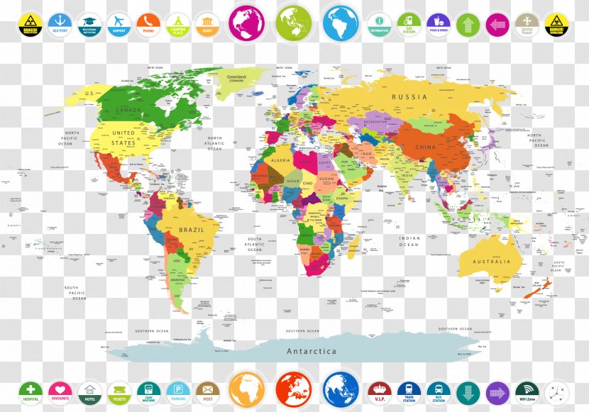 World Map Illustration - Istock - Vector Hand-drawn Of The Transparent PNG